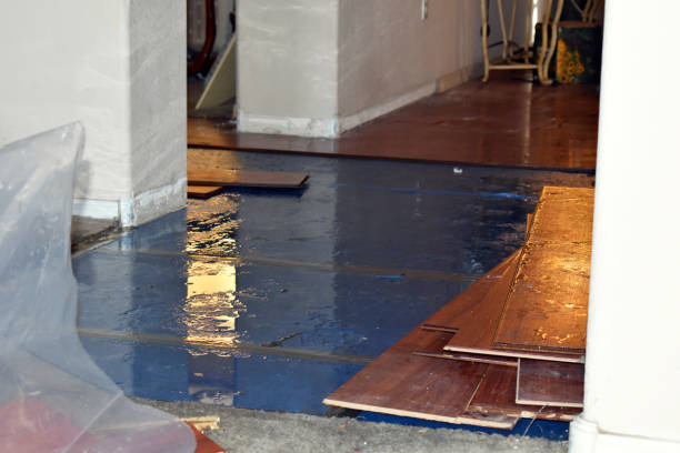 Professional Sewage Cleanup technician working in Butte Des Morts, WI